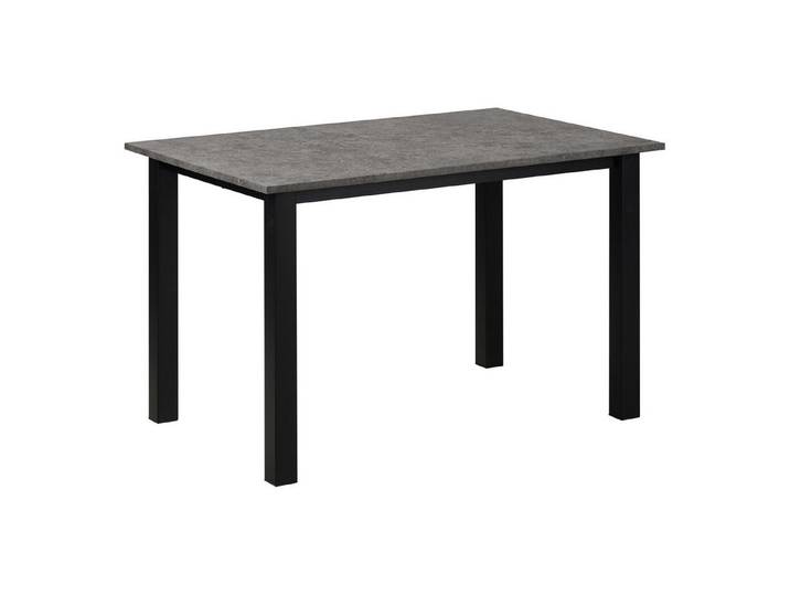 freiraum Esstisch Duisburg, in Grau Beton-Dekor, MDF - 120x76x80cm (BxHxT)