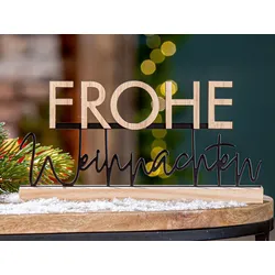 Deko Aufsteller Standrelief Frohe Weihnachten