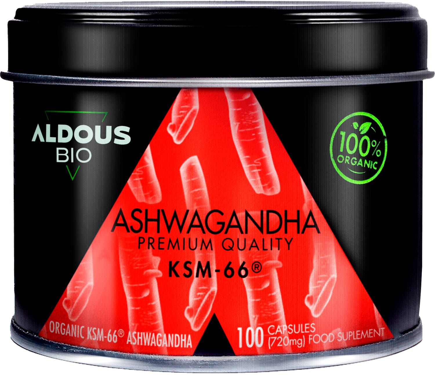 Aldous Bio Ashwagandha KSM-66 Organic 100caps