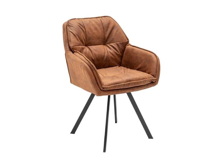 Drehbarer Armlehnstuhl „Lounger“ Cognac Invicta Interiors