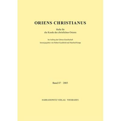 Oriens Christianus 87 (2003), Taschenbuch von , Harrassowitz, 978-3-447-09343-9