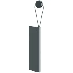 KEUCO Glasabzieher mit Wandhalterung, zum Kleben, 04959380000, Farbe: Grau