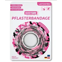 PFLASTERBANDAGE latexfrei BUDDYCARE MED pink 1 St