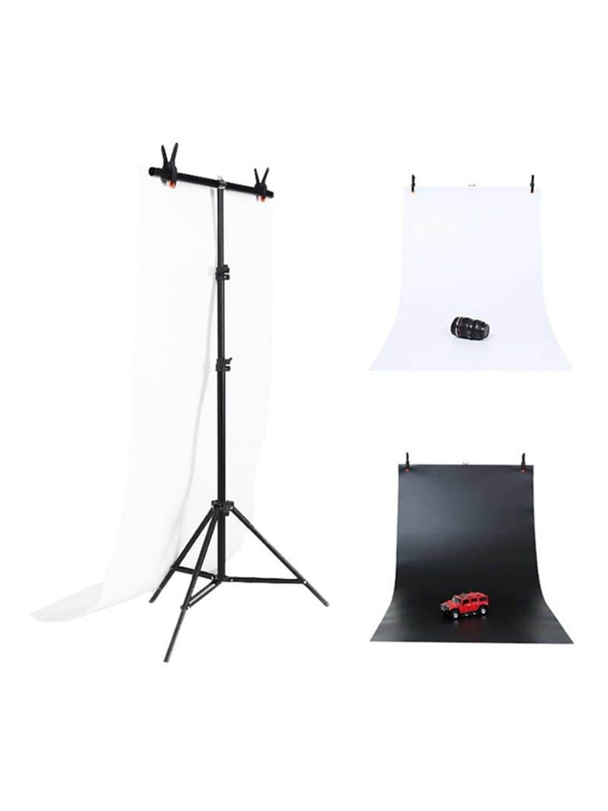 Puluz Photo studio background support 70x200cm + Backdrops 2 pcs DCA0976