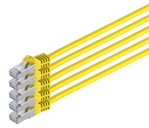 S/CONN Cat. 7 S/FTP Internetkabel, 3 meter, Geel
