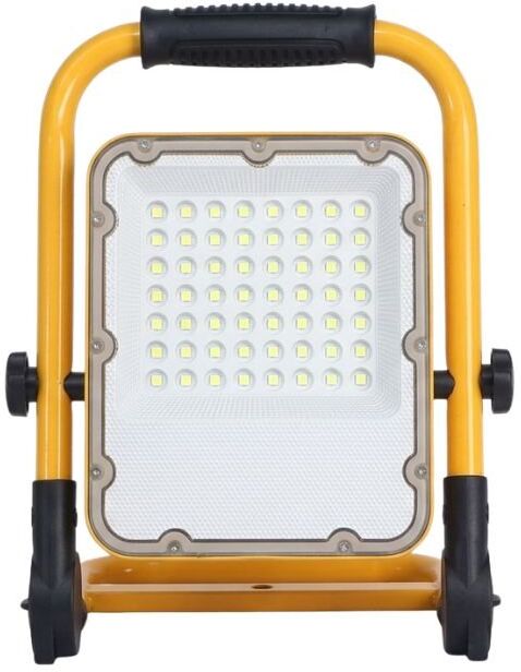 Optonica Projecteur LED SMD Rechargeable 20W IP65 JAUNE - Blanc Froid 6000K - 8000K