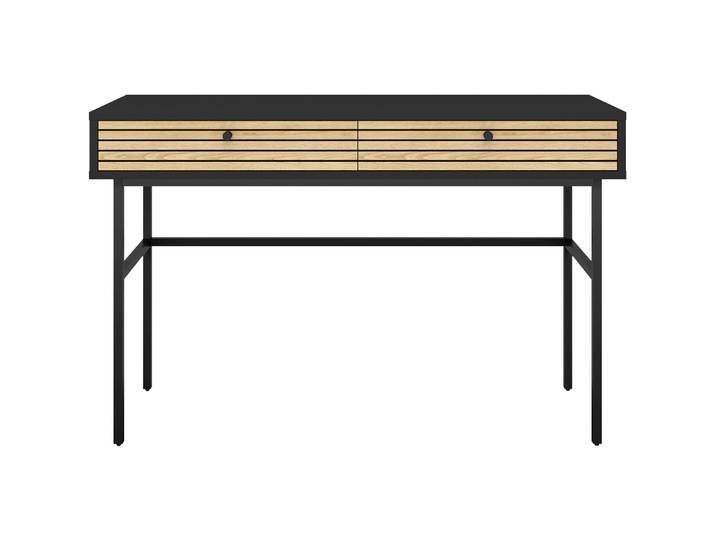 Schreibtisch Diogo schwarz/Eiche MDF B 120 T 50 cm