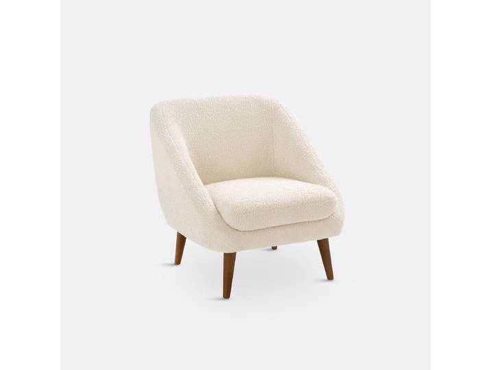 LA REDOUTE Fauteuil bouclette, Séméon 1 Place Beige
