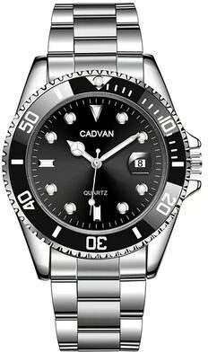 Friendly Fresh Finds Fashion Mens Quartz Watch With Calendar, Green Water Resistant Sport Wristwatch black