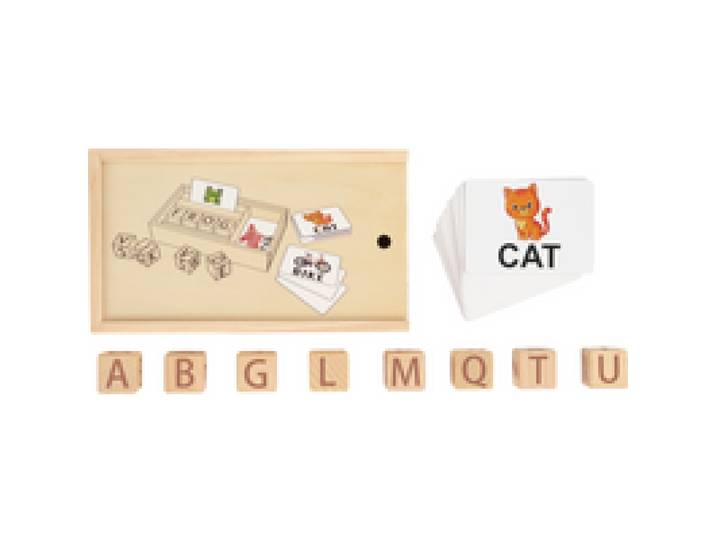 LUPILU® Jeu de motricité Montessori en bois (Jeu de cubes de lettres)