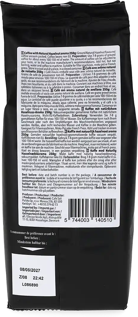 Kaffekapslen   Café Noisette - 250 g. Café moulu