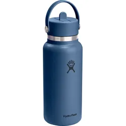 Hydro Flask 32oz Wide Flex Straw Cap Trinkflasche - STK - harbor blue
