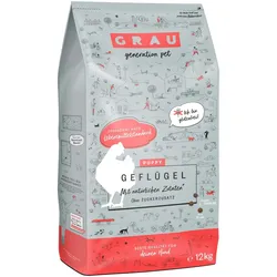 grau Junior Geflügel Hund Hundetrockenfutter 12 Kilogramm