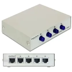 DELOCK RJ45 Switch 4x FE manuell