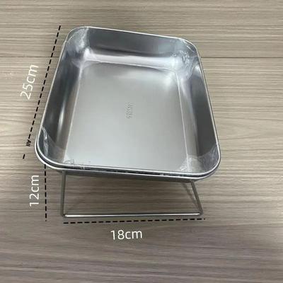 Inspired Finds Stainless Steel Double Pet Food & Water Bowl Set raised Single Bowl