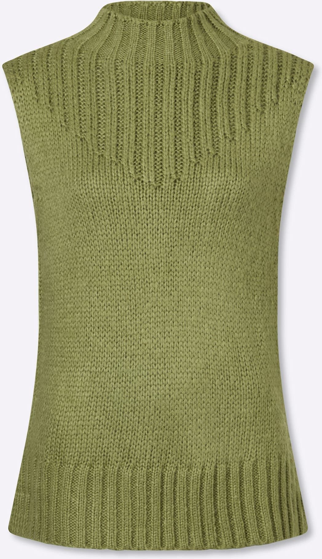 Pullunder "Pullunder", Damen, Gr. 42, schilf, 100% Polyacryl, unifarben, Pullover Pullunder schilf 42