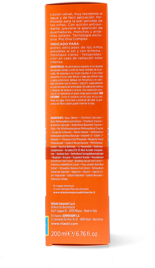 Rilastil Sun System SPF50+ Baby leche velluto 200 ml