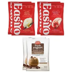 EASIYO Joghurtpulver 6 Beutel für 6kg frischen Joghurt 3 versch. Sorten