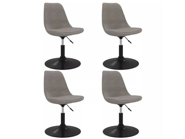 VidaXL - Esszimmerstuhl samt, One Size, Grau