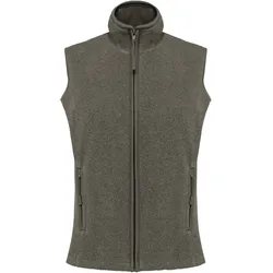 Kariban Damen Microfleece Gilet 'Melodie' Bodywarmer K906 green marble heather XL