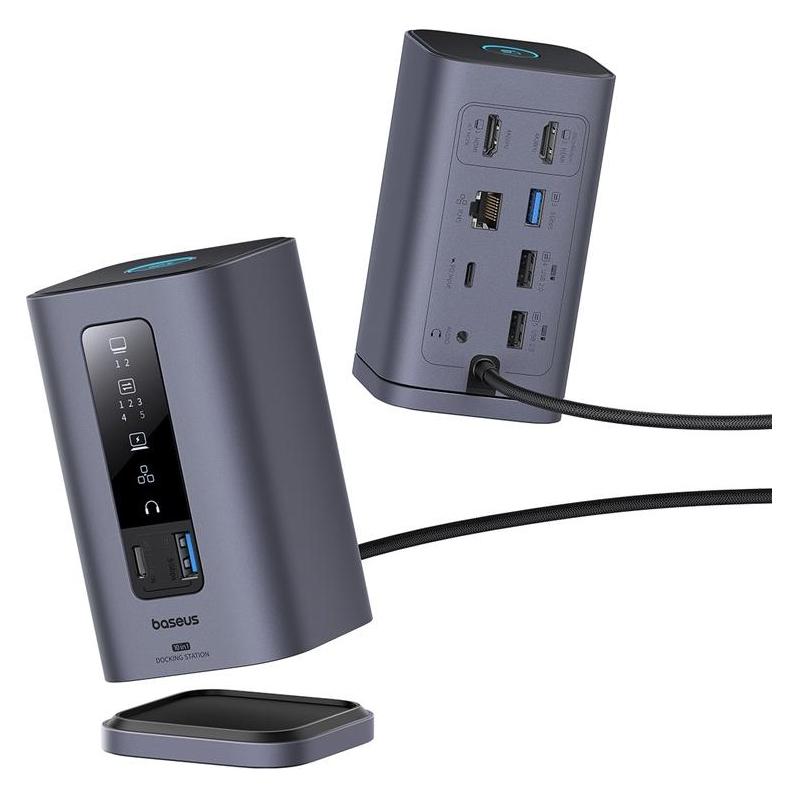 Baseus Spacemate 10-in-1 docking station (MAC) (USB-C, 10 Ports) (B00568102813-00)