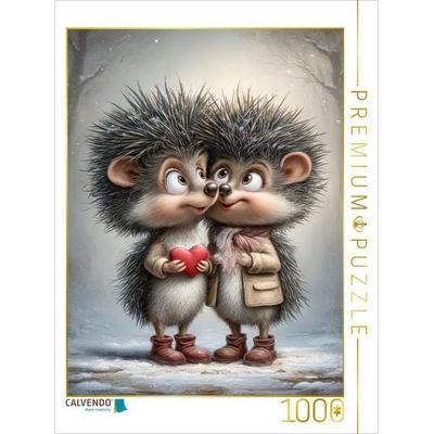 CALVENDO Puzzle Igel - Liebe | 1000 Teile Lege-Größe 64x48cm Foto-Puzzle für glückliche Stunden