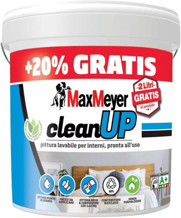 Max Meyer PITTURA CLEAN UP 10LT + 2LT OMAGGIO