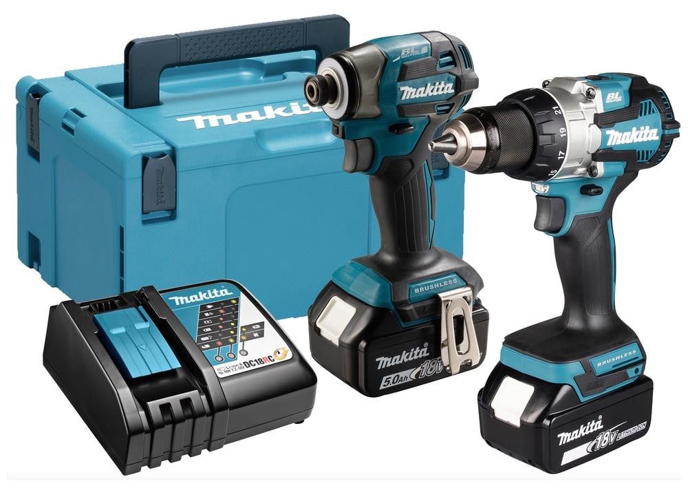 Makita DLX2527TJ Speciale Set: Accuboormachine DDF489Z en Slagschroevendraaier DTD173Z, 18V Li-Ion LXT