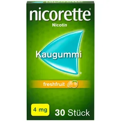 nicorette® Kaugummi freshfruit, 4 mg Nikotin 30 St