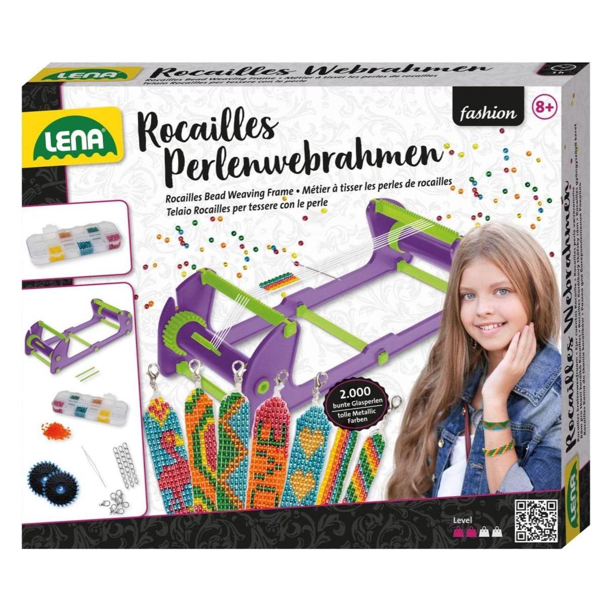 Lena Rocailles Perlenwebrahmen, Faltschachtel (MCU42722)