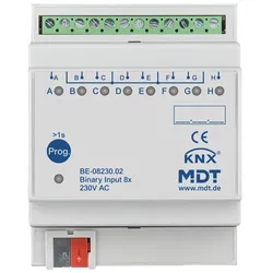 MDT technologies Binäreingang 8-fach 4TE BE-08230.02