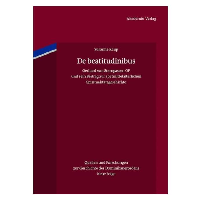 De Gruyter Kaup:De beatitudinibus (Deutsch, Hardcover, Susanne Kaup) (67759208)