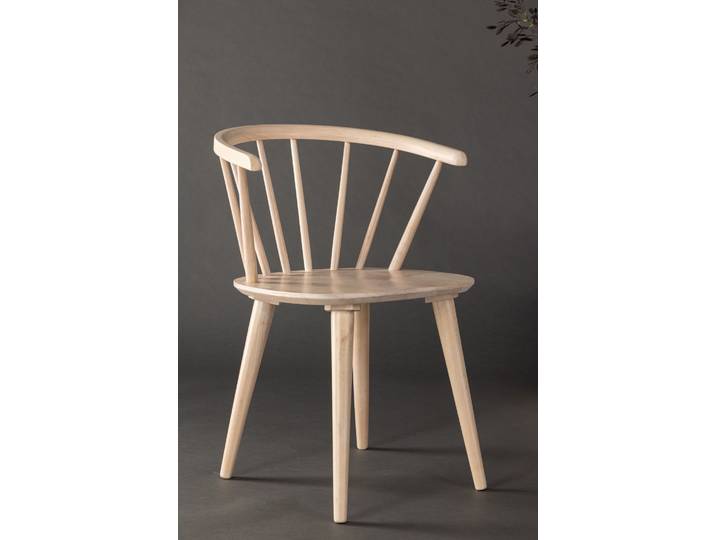 Esszimmerstuhl VENTURE HOME, beige (weißwash, weißgewaschen, weißgewaschen), B:55cm H:76cm, Massivholz, Stühle, Esszimmerstuhl, Holzstuhl, Massivholz, abgerundete Form, einladend, skandinavisch
