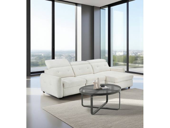 Couchtisch Felasco Ø 80cm Schwarz/Grau