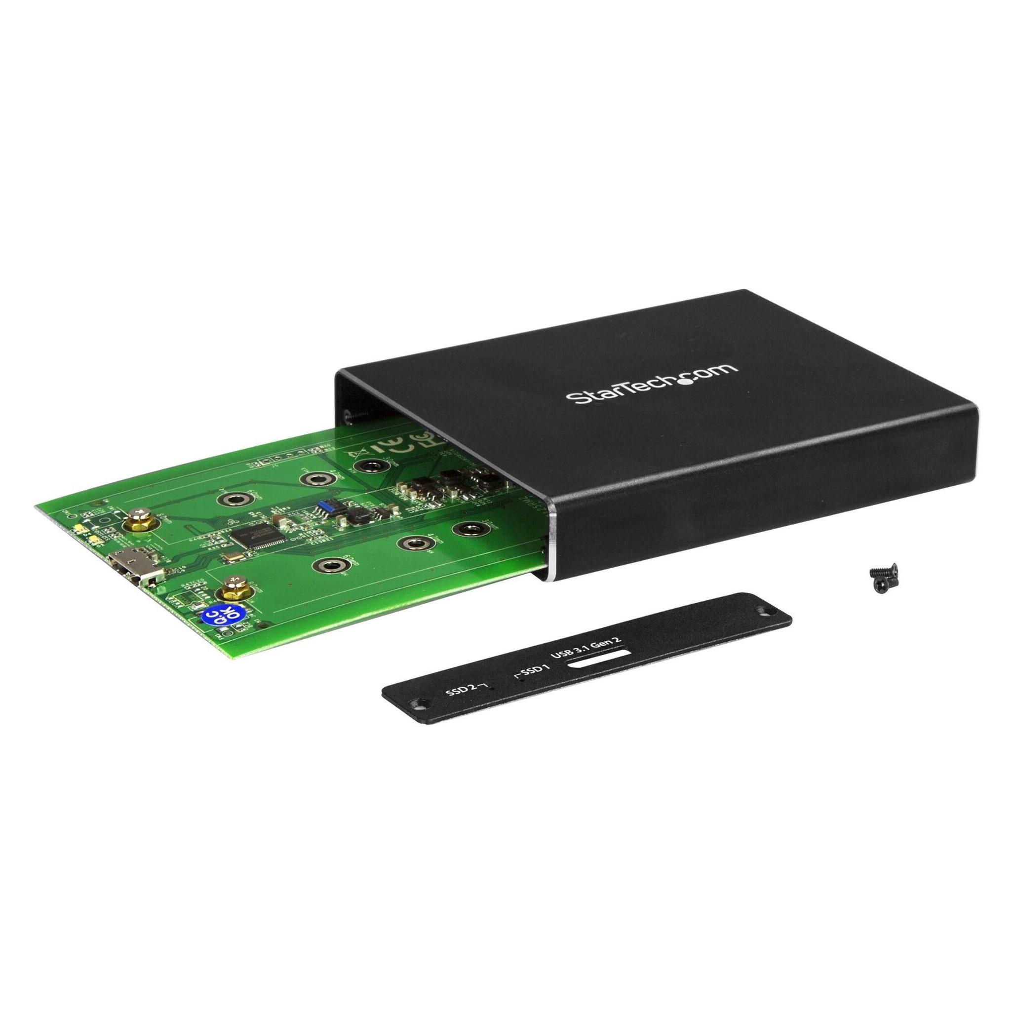 StarTech HDD Drive Enclosure Dual-Slot (M.2, M.2 2230, M.2 2242, M.2 2260) (SM22BU31C3R)