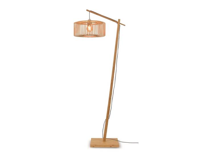 GOOD&MOJO - Lampadaire Bromo - Bambou - 68x40x176cm pour salon\, chambre à coucher