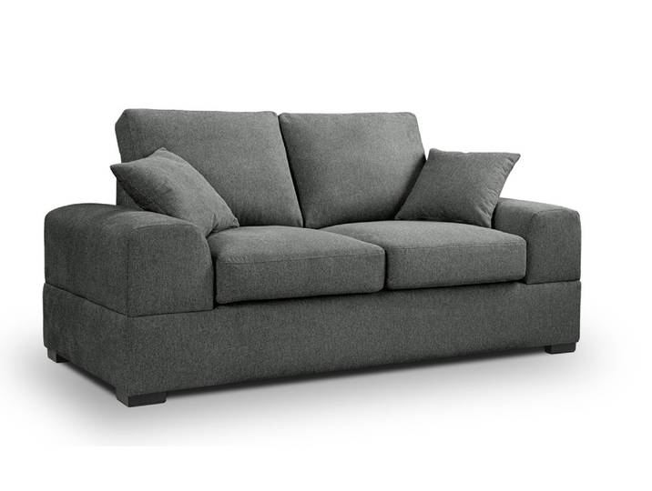 2-Sitzer Polstersofa Veda , 182cm , Strukturstoff , grau