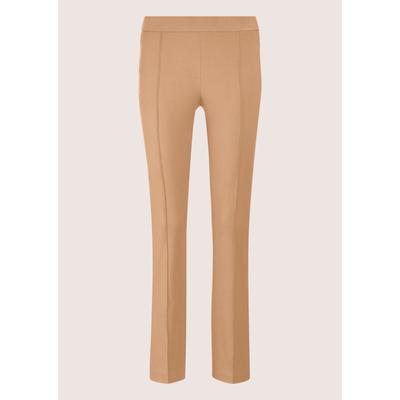 Bügelfaltenhose MADELEINE "Hose Jeggings mit Bügelfalten", Damen, Gr. 34, N + K Gr, beige (berber), Obermaterial: 62% Lyocell CLY. 34% Baumwolle CO. 4% Elasthan EL., Hosen