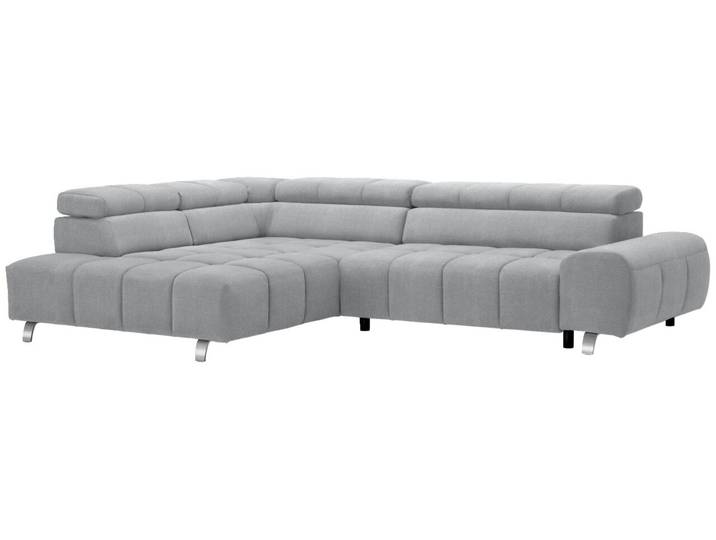 Hom´in Ecksofa TAIFUN, Hellgrau, Webstoff