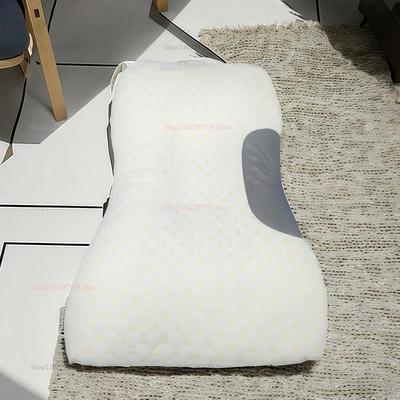 Uplifted Finds Cervical Orthopedic Neck Pillow For Better Sleep And Neck Support Soybean Fiber Massage Pillow For Home And Travel Cervical Orthopedic Neck Pillow For Better Sleep And Neck Support Soybean Fiber Massage Pillow For Home And Travel