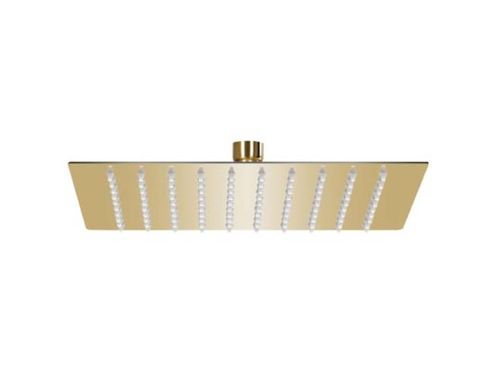 vidaXL Pomme de douche pluie Acier inoxydable 20x20 cm Carrée Doré