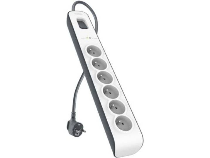 Belkin - Parafoudre 6 Prises Parafoudres + Cable 2m