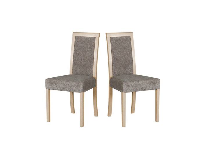 Leaf Design Stuhl 2er Roma 3, sonoma, Sonoma Eiche, Holz, Echtholz,Buche, Holz Optik, 45x93x41 cm, Esszimmer, Stühle