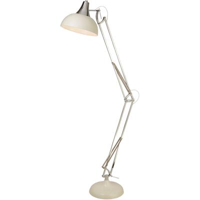 SEARCHLIGHT Stehlampe "Goliath Task Floor Lamp", weiß (creme und chrom), 1, H: 170cm, 1 Stk., Leuchten, Stehlampe