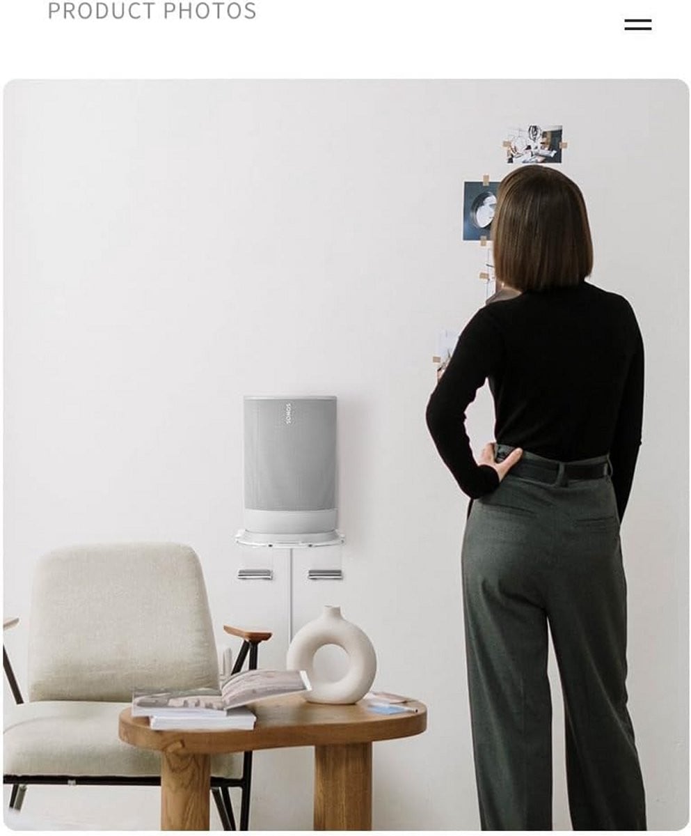 2x Universele Wandhouder voor Sonos Move Speaker met Kabelmanagement