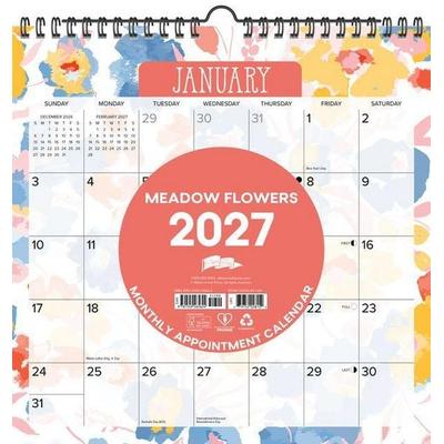 Meadow Flowers 2027 12 X 12 Spiral Wall Calendar