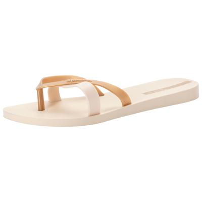 Zehentrenner IPANEMA "IPANEMA KIREI FEM", Damen, Gr. 35/36, beige, gold, Synthetik, Schuhe Zehentrenner