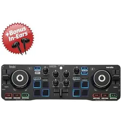 Hercules DJ Control Starlight + Bonus In-Ear Kopfhörer, DJ Controller
