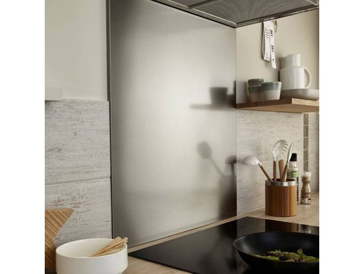 Fond de hotte inox antitraces 60 x 70 cm