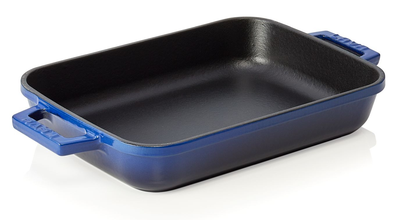 Lava Cookware Gietijzeren braadpan blauw 22 x 30 cm